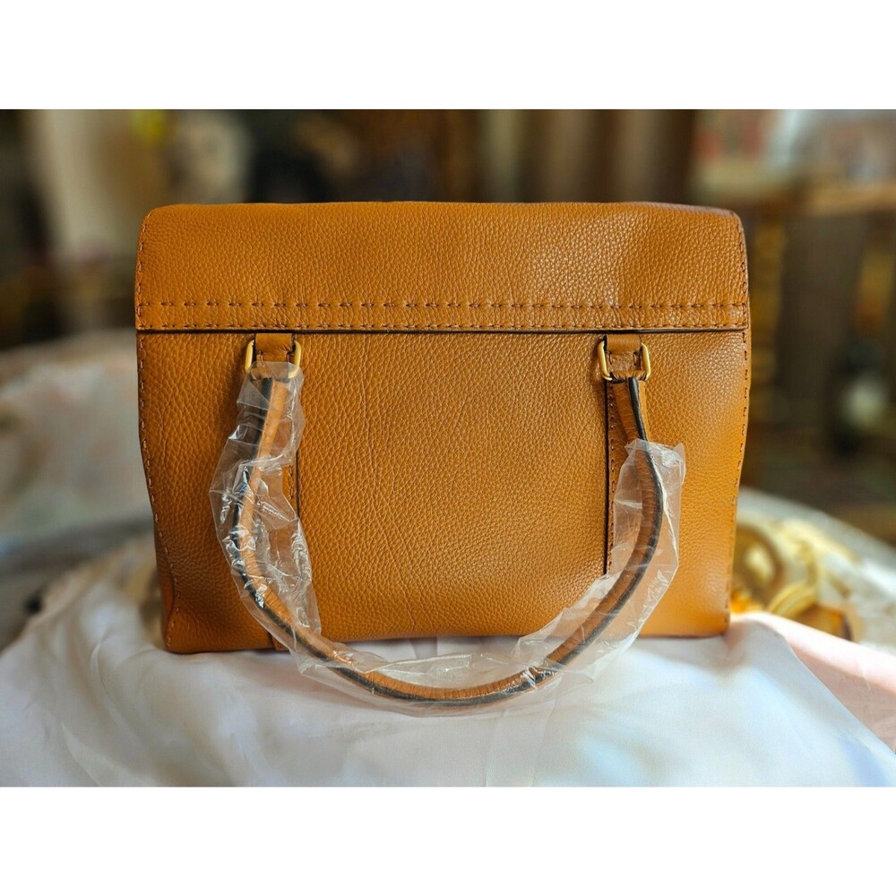 FENDI Large Selleria Linda Bag, orange brown, NEW - Picture 2 of 16